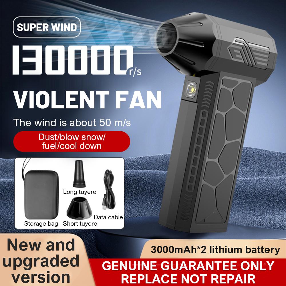 

Турбореактивный вентилятор 130000 об/мин Автомобильный электрический пылесос 50 м/с Мини турбо мощный вентилятор Перезаряжаемый реактивный воздуходув для грузовика Клавиатура чёрный