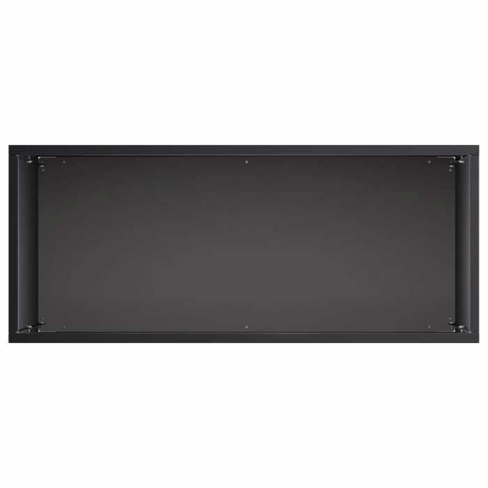Jardinière / cache-pot - MAISON EXCLUSIVE - 50 x 20 x 40 cm - Acier laminé à froid - Noir - Résistante aux intempéries