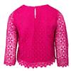 Blouse fuchsia à dentelle Bleya Femme LA PETITE ETOILE