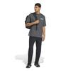 VERBIAGE Badge IY181 Dark Grey Heather Solid Grey L [Adidas] Short-sleeved T-shirt Men's (KB4890)