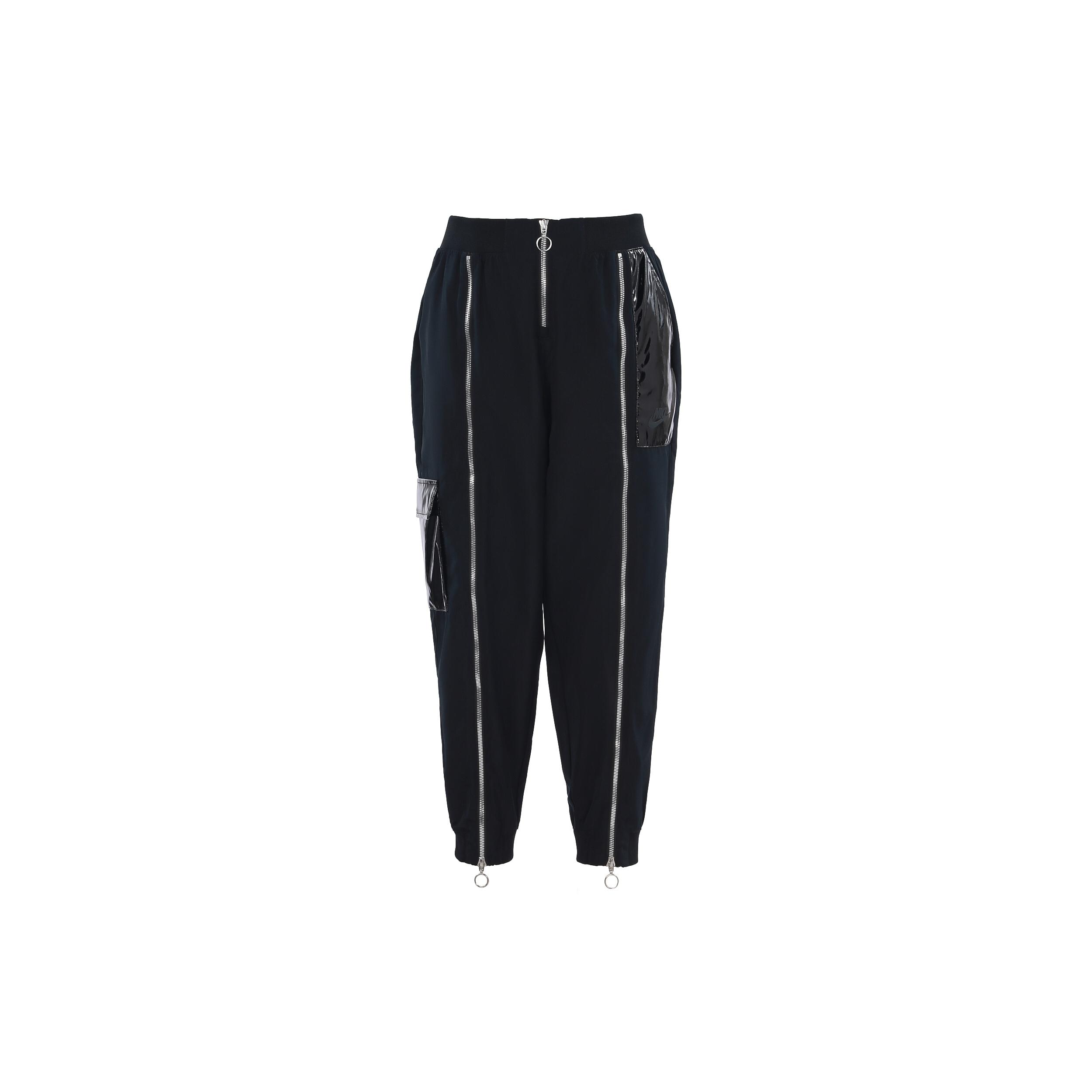 (WMNS) Nike Sportswear Icon Clash Sports Zipper Woven Casual Long Pants/Trousers Black Women s CU6926-010 L