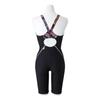 Mizuno Exersuit Half Suit for Competitive and Training Swims Women's N2MGA787, Black/Monotone,