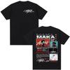 Rapper Maka Aura 2026 Tour Merch T Shirts Men Women Fashion Vintage Street Tshirt Casual Short Sleeve T Shirt Streetwear