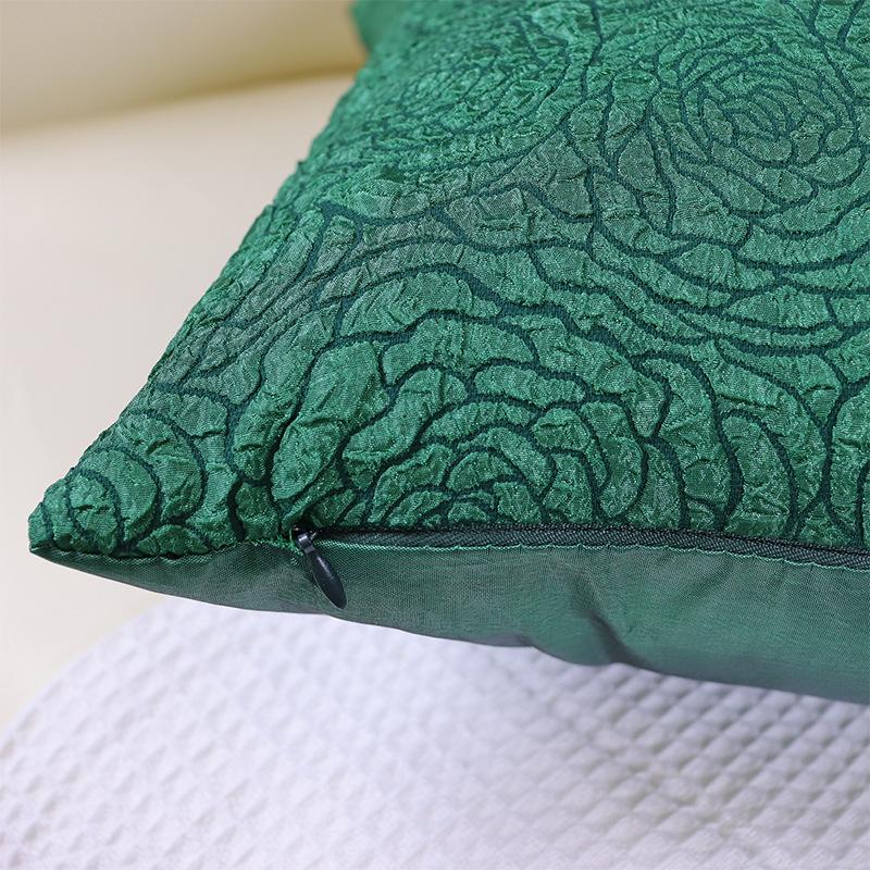 Plně polyesterový odsazený povlak na polštář s růžemi Pohovka Lehký luxusní Moderní bederní opěrka Polštář Vzorový dům Ubytování v soukromí Měkká dekorace Polštář