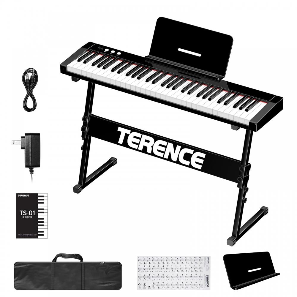 

TERENCE 61 140 128 MIDI-клавиатура электропианино для начинающих, типы тембров, типы ритмов и прикосновения