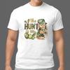 The Hunt Is On Easter Bunny Shirt Funny Camo Rabbit Easter Egg Tee Gift Cotton