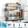 Multi-functional 3-Tier Kitchen Spice & Utensil Rack