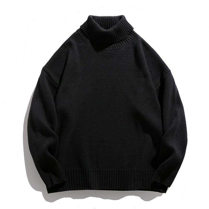 Paar Uni Rollkragenpullover Herren und Damen Paare Herbst und Winter Lockerer Fauler Stil Pullover