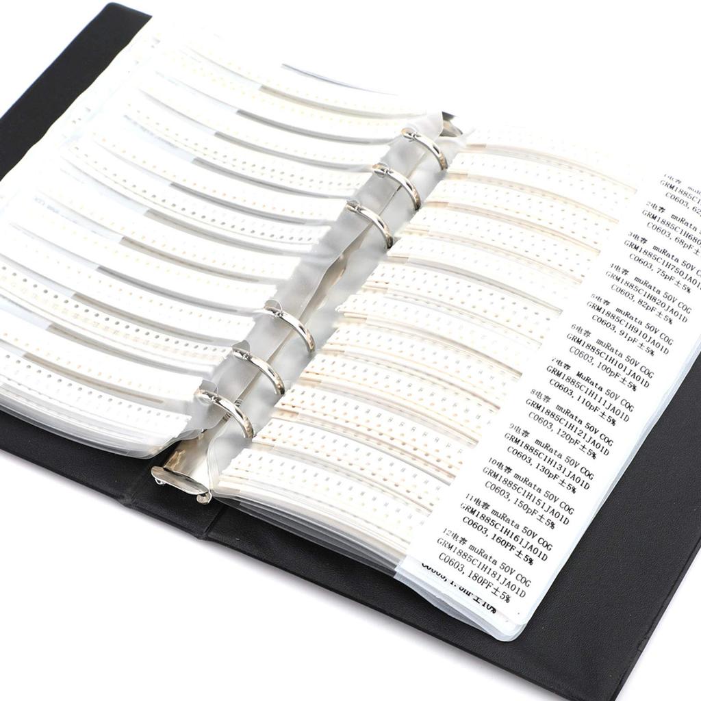 Bruce & Shark SMD0603 Capacitors Sample Bookbook 90 Values * 50pcs = 4500pcs Capacitor Kit SMD Chip SMT Resistor