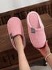 Couples Home Slippers Soft Fur Slippers Warm Indoor Flat Slides Nonslip Cotton Shoes Bedroom Light Slience Flats Floor Shoes