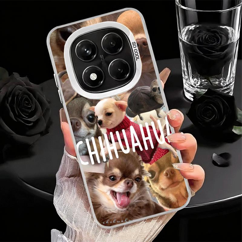 Chihuahua Puppy Teacup Dog Soft Phone Case for Xiaomi Redmi Note 13 14 15 Pro Plus 12S 12 11S 11 11T 10S 10 Shockproof Cover Bac