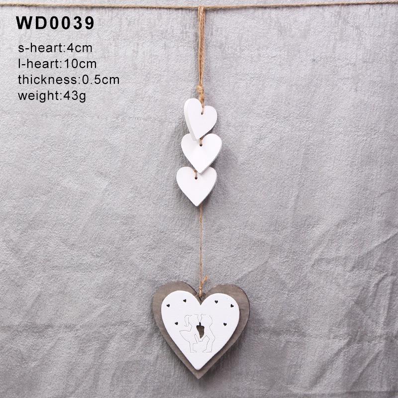 Vintage Wooden Heart Crosses: Retro Home Decor & Wedding DIY