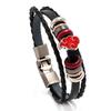 naruto anime peripheral Xiaotong Hongyun alloy bracelet personalized leather bracelet cartoon men bracelet birth date present