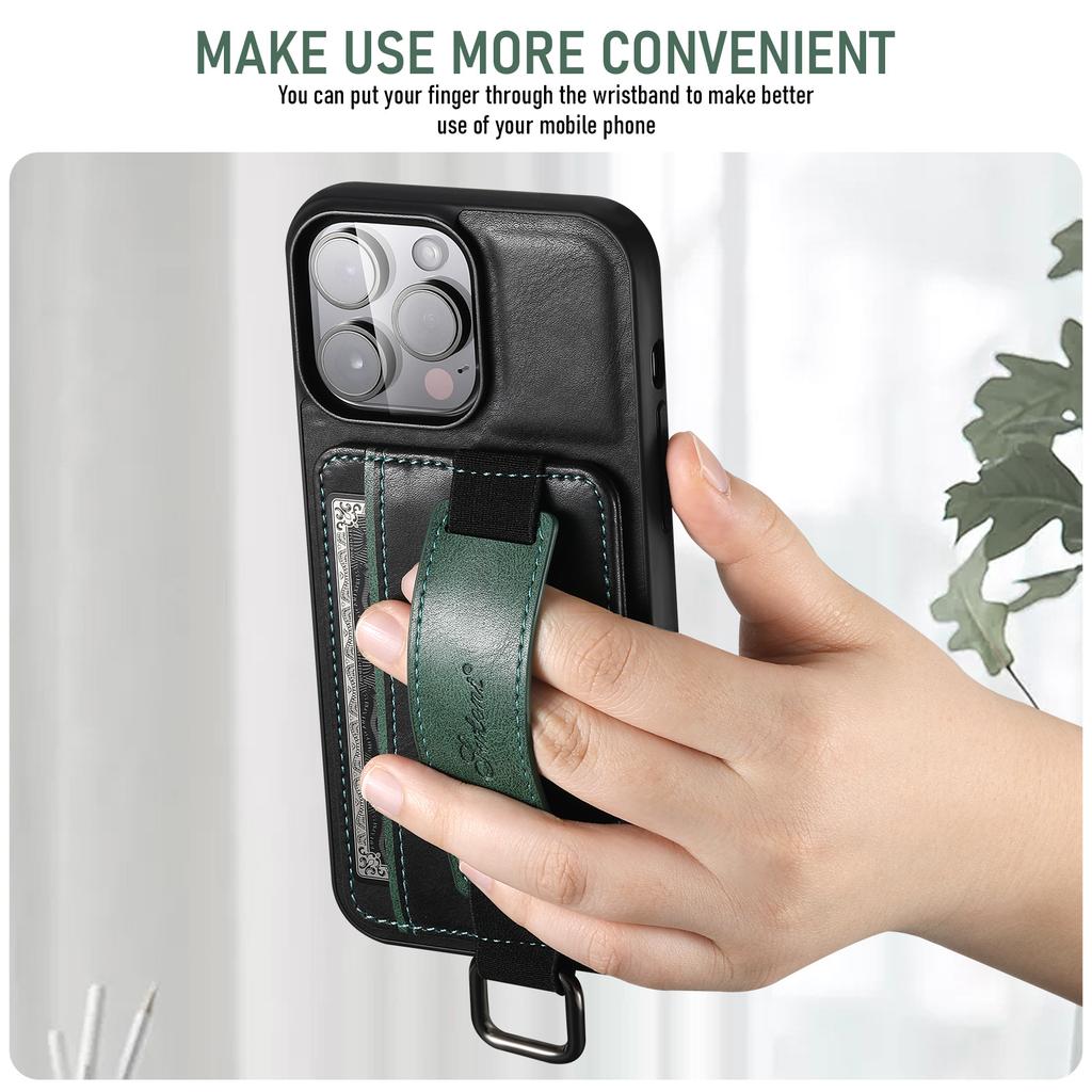 Leder-Handgelenksschlaufe für iPhone 16 Pro Max, Samsung S25 Ultra und Google Pixel 9