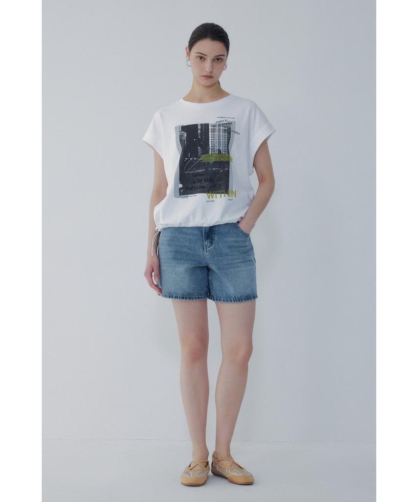 Bobeu Vintage Washed Denim Shorts_Blue 7156255004
