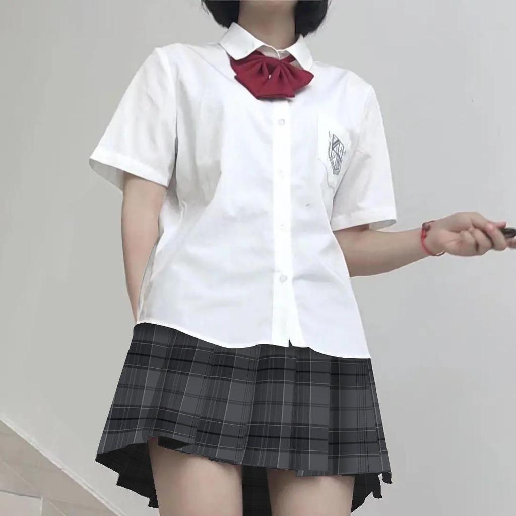 Authentic Japanese Plaid Pleated Skirt - Black Warrior Academy Style