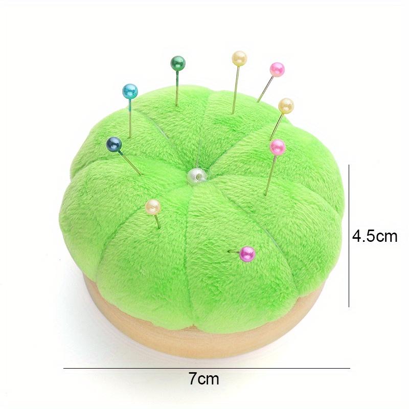 1Pcs Pin Cushions Pumpkin shaped sewing needle pad Pincushions for Sewing with Wristband, Sewing accessory For DIY Craft