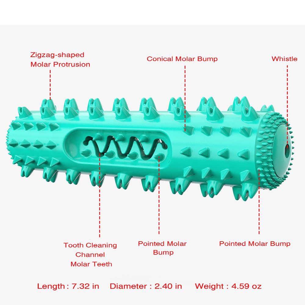 Toothbrush Chawing Dog Toys Indestructible Squark Aggressive Chewers Pet Plaything Soft Rubber Clean Pet Tooth Toy for Big Dog