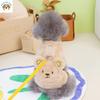 Dog clothes, autumn and winter clothes, new pet clothing can be towed, thickened bear four-legged velvet clothes, pet supplies