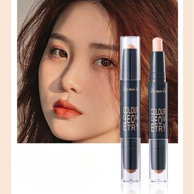 Çift Başlı Kontur Çubuğu Dekorasyon ve Parlak Taraf Gölge Vurgu Kalemi Kontur Kalemi Burun Gölgesi Kapatıcı Macun Kalemi