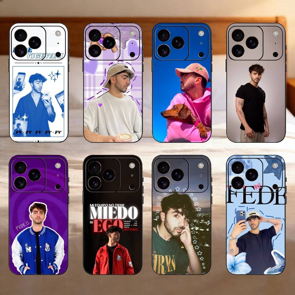 Fede V-vigevani Para Singer Phone Case For iPhone 17,16,15,14,13,12,11 Plus,Pro,Max,Mini Silicone black Soft Cover