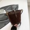 Frosted Bucket Bag Women's New Autumn and Winter High-end Light Luxury Niche Design Shoulder Messenger Bag