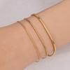 Simple Stainless Steel Square Snake Bone Chain Bracelet for Women Men Hip-Hop Jewelry Trendy Party Accessories Gift