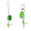 Bag Pendant Plant Phone Chain Four Leaf Grass Phone Charm Backpack Accessories Enhances Your Look with a Touch of Luck