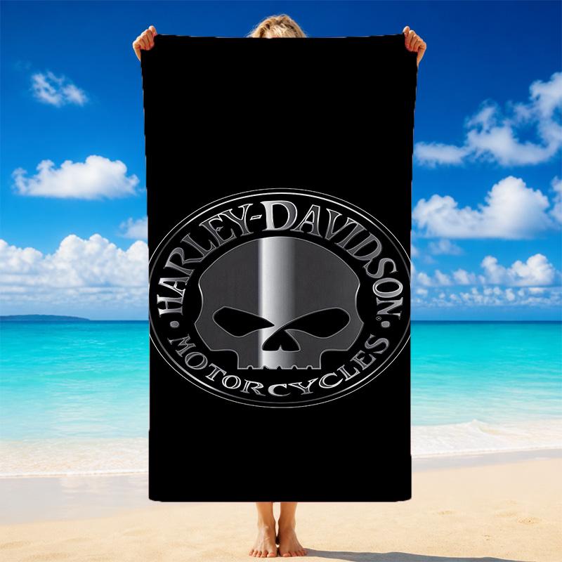 Asciugamano da Spiaggia in Microfibra Quick Dry Harley-Davidson Morbido Assorbente Resistente alla Sabbia per Spiaggia Piscina Viaggio Estate