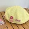 Flower Bow Berets Cap Korean Style Painter Hat Sweet Pumpkin Hat  Daily