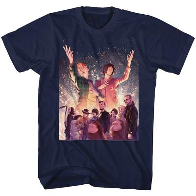 Bill & Ted's Filmbesetzung Funkelndes Foto Herren T-Shirt