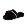 Mao Mao Slippers Cross Chain 2020 Autumn and Winter New Korean Version Flat Bottom Warm Indoor Cotton Mop Fashion Plush Shoes