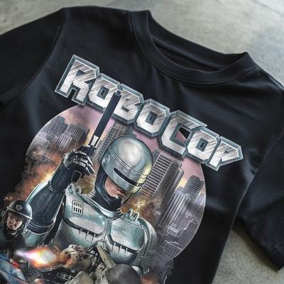 Maglietta con citazione divertente del film Robocop Arnold Schwarzenegger Aliens Stallone JCVD