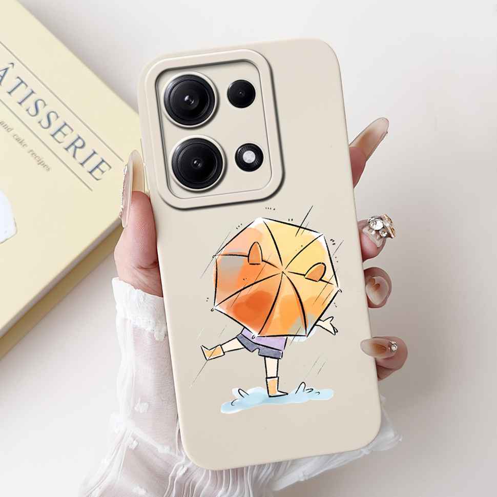 Simple Silicone Case For Redmi Note14s 4G Capa Lovely Panda Rabbit Shockproof Back Cover For Xiaomi Redmi Note 14S Phone Shell