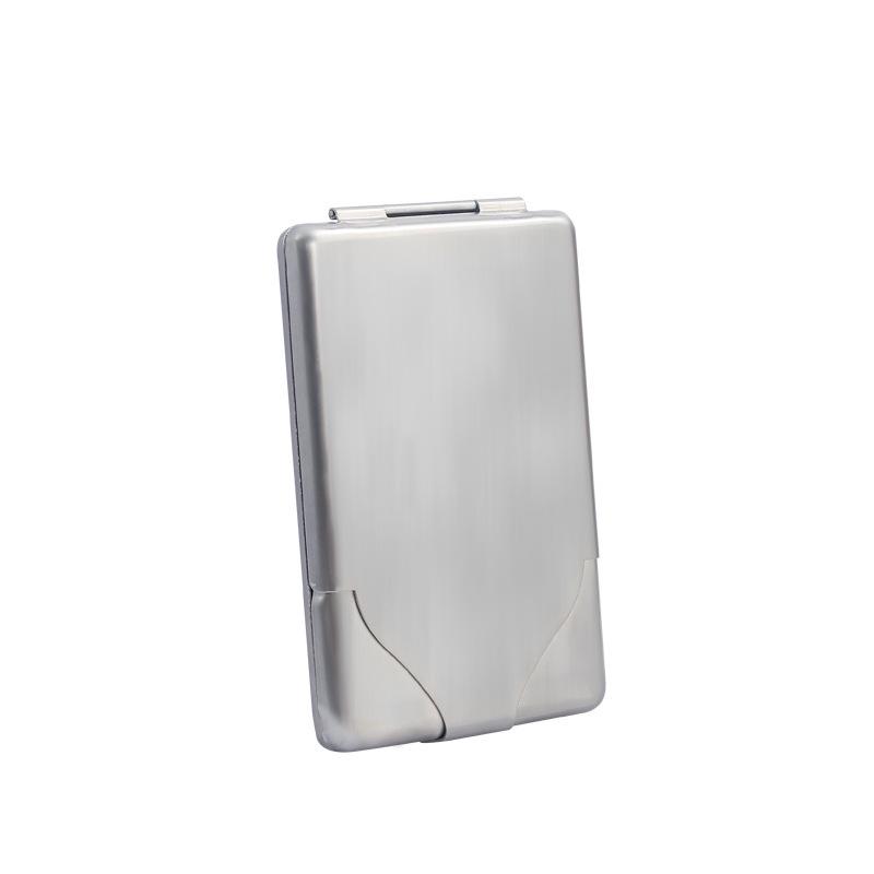 Men's Dual-Use Stainless Steel Flip-Top Cigarette Case - Moisture-Proof & Pressure-Resistant