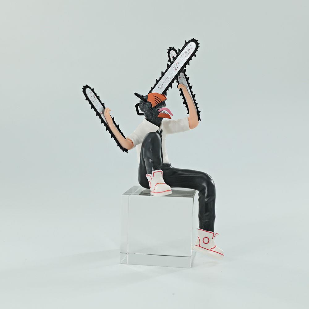 Scene Roaring Pochita Car Desk Ornament Hand Figure Model Toy