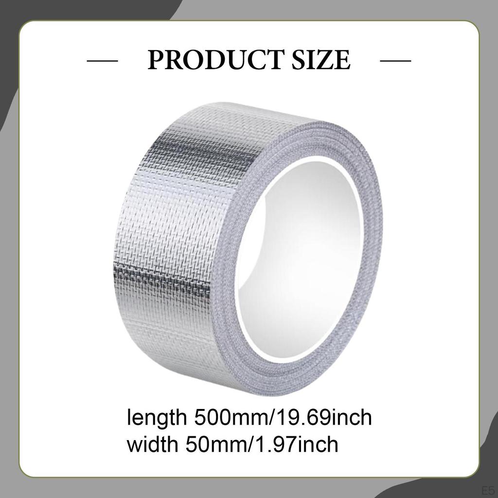 Aluminum Fiberglass, Waterproof, Self-, Tear-resistant, 5 M, Insulation for Automotive , Ducts