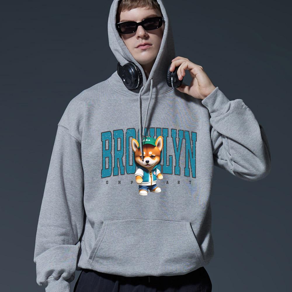 One Hundred Percent Ohp X Harmonia Brooklyn Shiba Inu Basic Heavy Hoodie