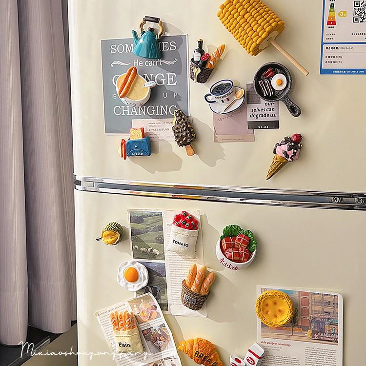 Personalized 3D Food Refrigerator Magnet - Creative & Cute Resin Design