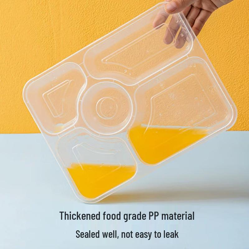 Thickened 5-Compartment Meal Prep & Takeaway Containers with Lids