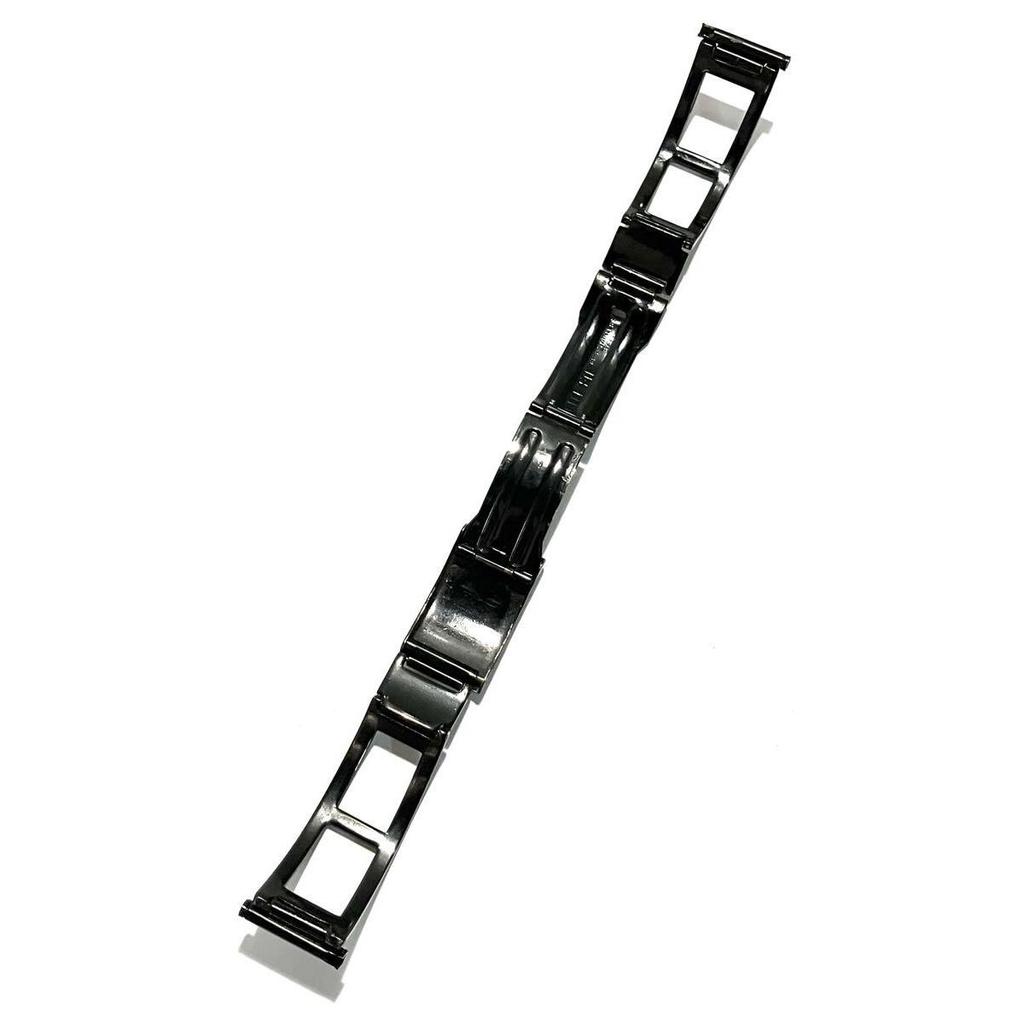 Used Free Shipping] CITIZEN Vintage Belt 20mm CB Mark Black Color Black Three-fold Buckle Band Bracelet Long-term Storage Item