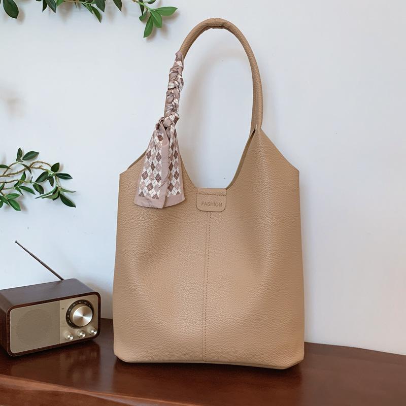 Bolsa de grande capacidade estilo estrangeiro retrô, bolsa de ombro feminina, bolsa versátil para viagem, bolsa portátil