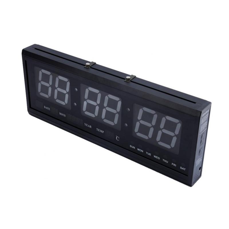 Large Digital Big Jumbo LED Wall Timer Alarm Battery Clock With