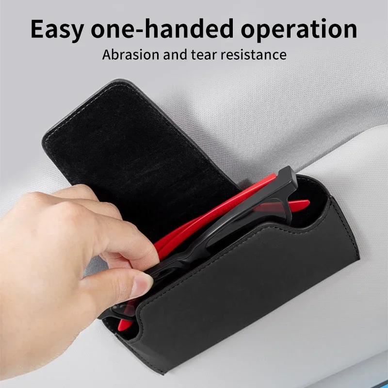 New Car Glasses Box Visor Sunglasses Holder Storage Clip Accessories For BMW 1 3 5 Series X1 X4 X5 X7 G20 G38 F20 F39 F48 E