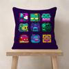 Game Geometry Cartoon Dash  Pillow Gift Home Office Decoration Bedroom Sofa Car Cushion Cover Case 45x45