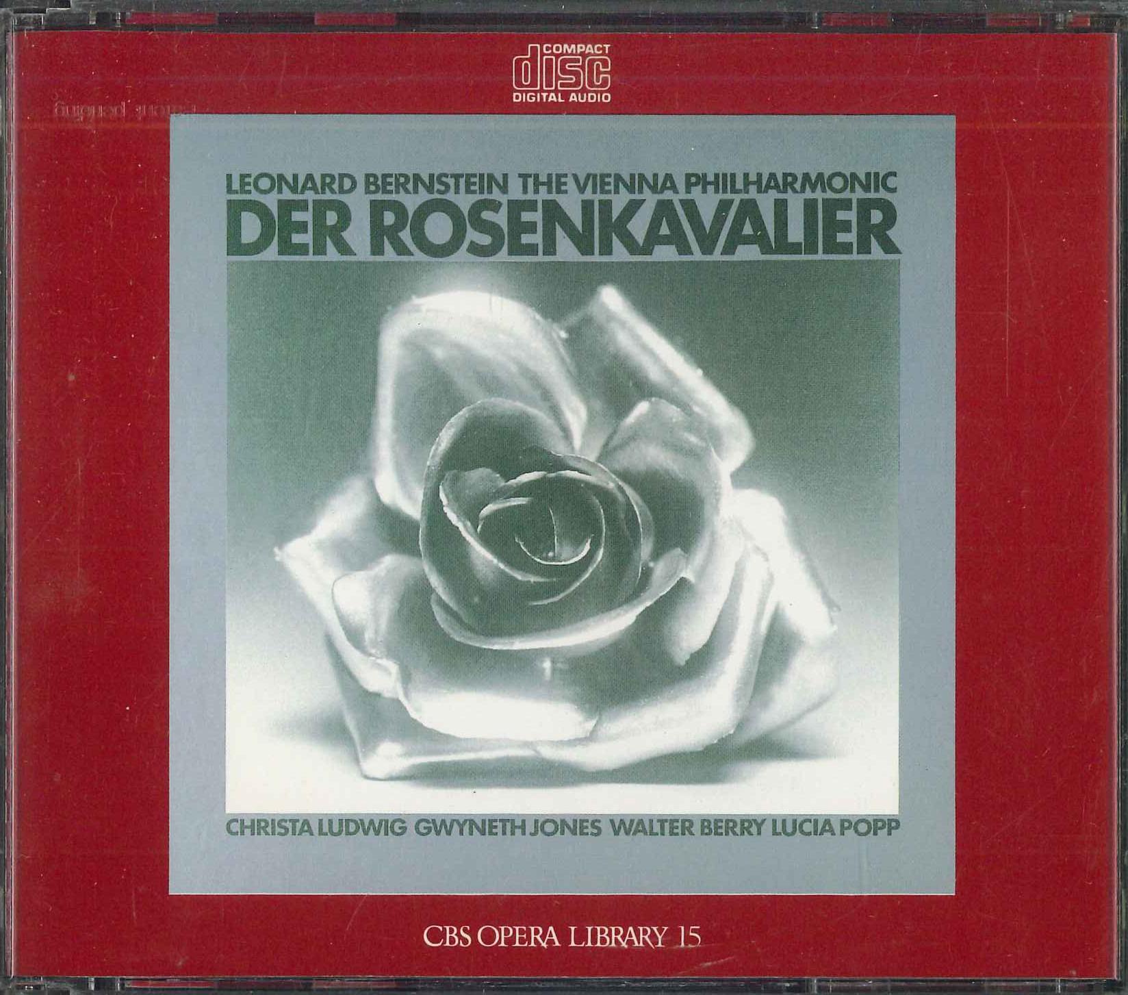 

CD LEONARD BERNSTEIN - Der Rosenkavalier 82DC32830 CBS SONY Japan Classical Used
