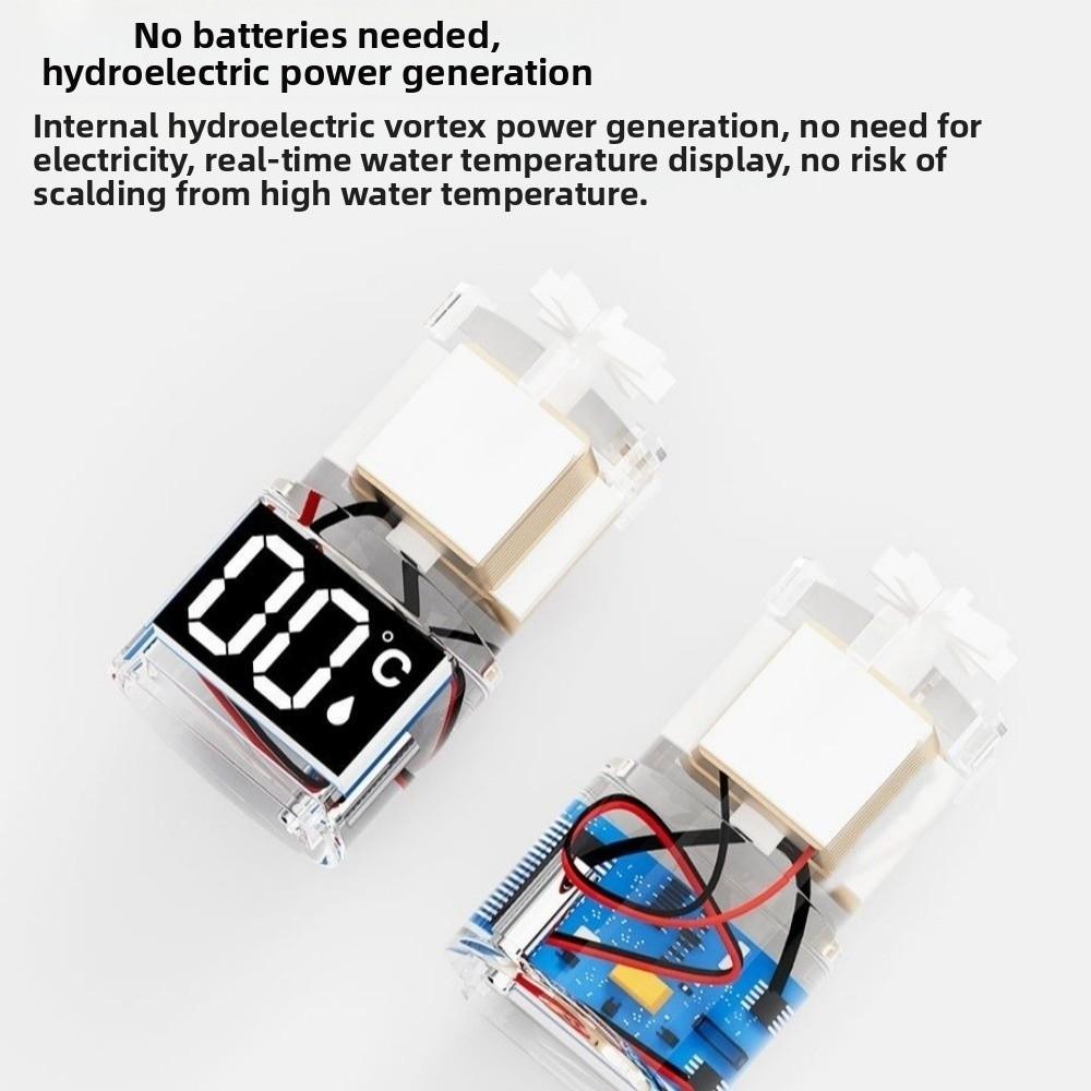 Waterproof Shower Nozzle Thermometer LED Digital Display Faucet Thermometer Bathroom Use