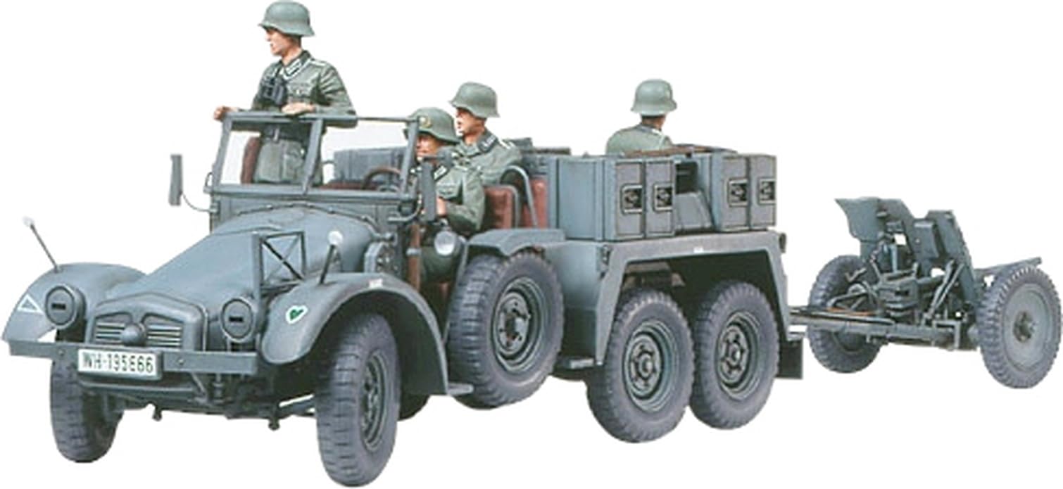 

Серия Военных Миниатюр Tamiya 259 Немецкая Армия Krupp Protze 6x4 Артиллерийский Тягач Пластиковый Моделистский Набор 35259 1/35 Нет. 3,7 см Противотанковый серый