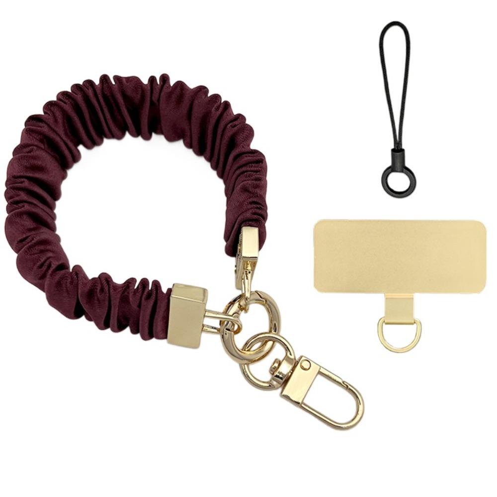 

Metal Card Cell Phone Chain Pendant Mobile Phone Lanyard Mobile Phone Strap Women/Lady/Girl вина червоного кольору