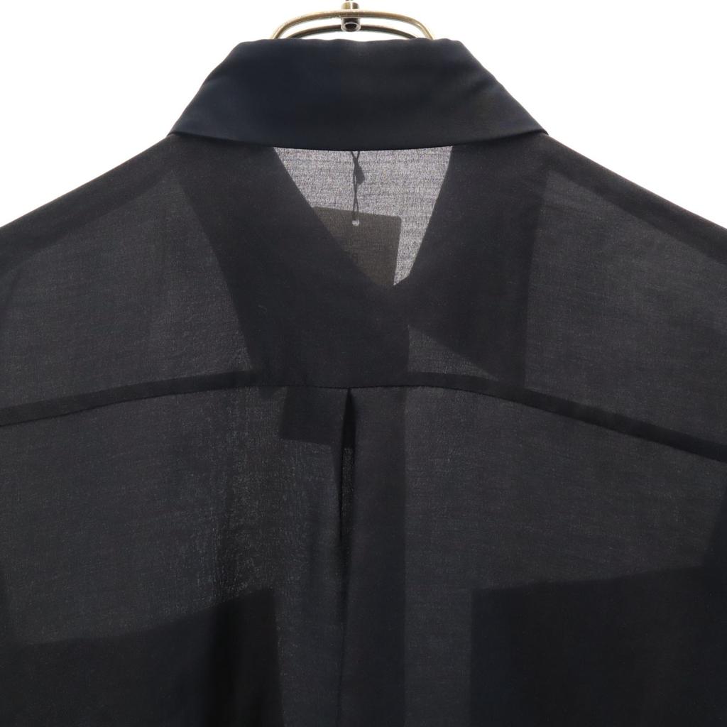 Unused LOVELESS Long Sleeve Sheer Long Shirt 38 Dark Blue See Through Women Used